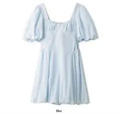 リリーブラウン パフスリーブエンパイアミニワンピース　LWFO242201