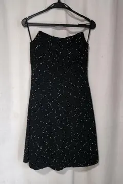 【中古】AIMER スパンコールストラップレスドレス サイズ9