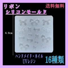 16種類　リボン　シリコンモールド　レジン　3D ネイル　ハンドメイド　パーツのサムネイル