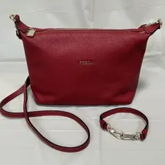 極美品 FURLA フルラ ソフィー Sophie クロスボディ 2way 赤