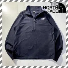 ザノースフェイス フリースジャケット ハーフジップ 薄手 ネイビー