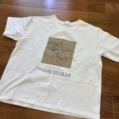ディーホリック　アートTシャツ ホワイト　白Tシャツ 美品　オーバーサイズのサムネイル