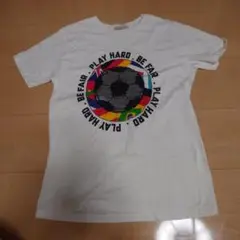 140 ザラ　サッカーボール　スパンコール　Tシャツ