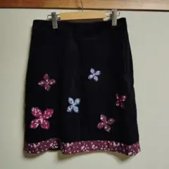 LAURA ASHLEY 蝶刺繍 タイトスカート SIZE 13