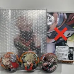 爆豪勝己 アクリルmegaフィギュア コレ缶 大判タオル グッズセット 