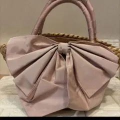 希少✨ LUDLOW ラドロー カゴバッグ バスケット リボンモチーフ LUDLOW 美品 ラドロー シェルモチーフ バスケットバッグ / かご