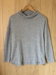 UNIQLO ユニクロ (XL) 長袖 ソフトニットフリースハイネックTシャツ