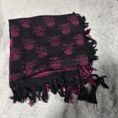 スカル柄ストール