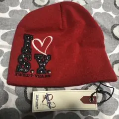 SWEETYEARSニットCAP新品未使用タグ付きレッド
