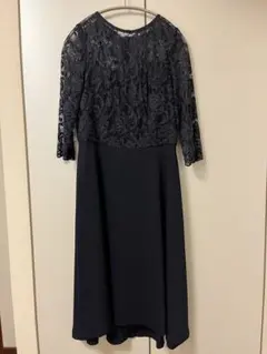 ICHIE ストロベリーフィールズ　 ネイビー レース パーティードレス