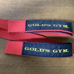 GOLD'S GYM リストストラップ　赤
