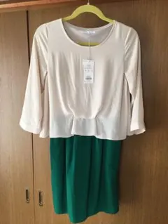 《KBF》ブラウスコンビワンピース