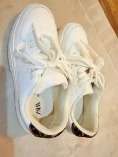 ZARA/ホワイト レオパード スニーカー /サイズ36