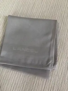 【LANCEL】ランセル ハンカチ グレー系 ロゴデザイン 上品