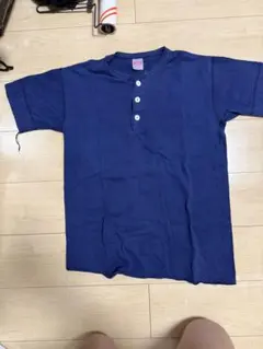 Healthknit ヘンリーネック Tシャツ ネイビー Lのサムネイル