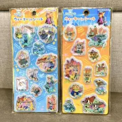 【新品】 ウォーターインシール　ズートピア　ディズニー　シール　2種類　匿名配送