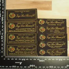 海外織りネーム ロロ・ピアーナ 生地ラベル9枚セット