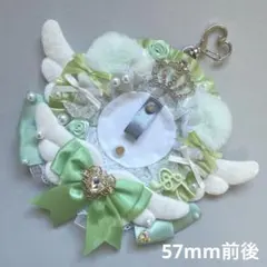 痛ロゼット ♡ ライトグリーン ×白 ♡ 大天使ねこさま