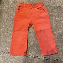 コーデュロイ　オレンジ　パンツ　18-24m