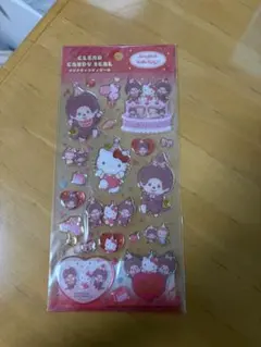 モンチッチ ハローキティ クリアキャンディシール