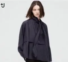 UNIQLO +J シルクブレンド ボウタイブラウス 長袖　Mのサムネイル