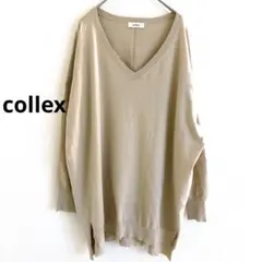 collex ベージュ Vネック セーター 大きいサイズ 春 ニット アバハウスのサムネイル