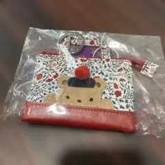 familiar ミニデニムバッグ チャーム ファミちゃん テリア レッド 赤