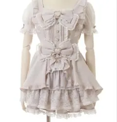 フロントカシュクールBIGリボンセットアップ ピンク