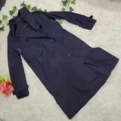 マッキントッシュ　ネイビー　ロング　トレンチコート　シンプル　ジャケットのサムネイル