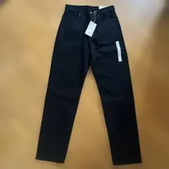 新品　無印良品　レギュラーパンツ W24×L31 黒
