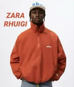 tiji jojo着用　ZARA RHUIGI ハーフジップナイロンジャケット