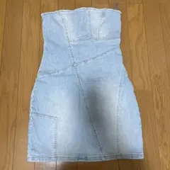 ZARA デニムタイトスカート XS ライトブルー