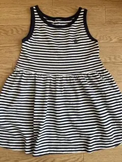 プチバトー　ボーダー袖なしワンピース （6才 116cm (6ans)