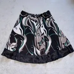 スカート　膝上丈スカート　柄スカート