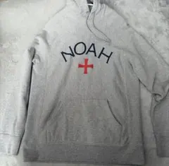 NOAH ノア センターロゴ プルオーバーパーカー グレー M