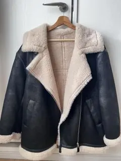 MURUA ルーズフェイクムートン ブラック