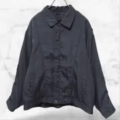 ジャンパーアウター グレー 光沢 シンプル 上着 ユニセックス 春秋冬 ゆったり