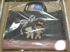 satina✖️familiar バレエデニムトートバッグ - メルカリ