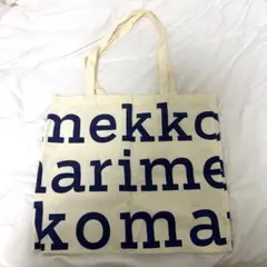 Marimekko トートバッグ キャンバス地 ロゴ入り