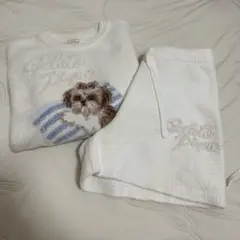 ジェラートピケ シーズージャガードプルオーバー&ベビモコショートパンツセット