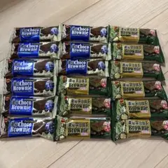 ブルボン 濃厚宇治抹茶＆濃厚チョコブラウニー 18個 お菓子まとめ売り‼️