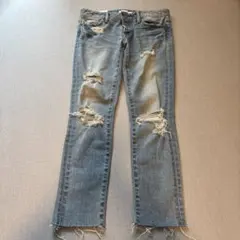 ☆美品☆ moussyスキニーデニム 26サイズ　ダメージのサムネイル