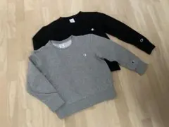 キッズ用 Champion トレーナー 150サイズ グレー・ブラック 2着