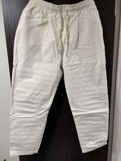 Universal overallアイボリー イージーパンツ ゴムウエスト