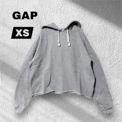 【GAP 】スウェットパーカー /ショート丈/ゆったり/フーディ♦︎グレー♦︎XS