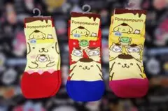 ポムポムプリン ソックス 3足セット 23-25cm