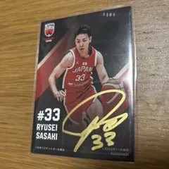 Bリーグ　佐々木隆成　直筆サインカード(おまけ付き)のサムネイル