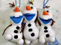 アナと雪の女王　オラフマスコット　キーホルダー　3体セット
