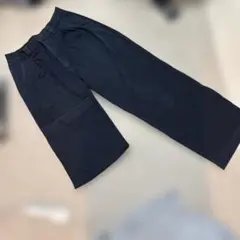 無印良品 ワイドパンツ ブラック M