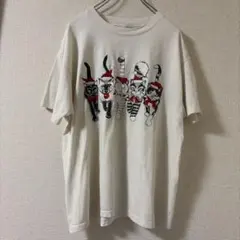 ヴィンテージ アニマル キャットTシャツ 90s 00s hanes シングル